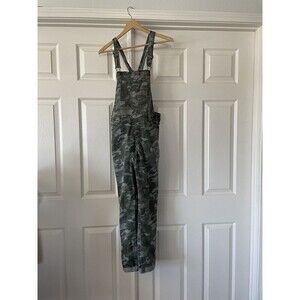Justice Girls Overalls Size 18 Camouflage Green Adjustable Pockets